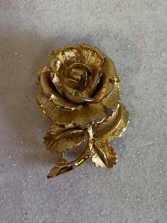Vintage Napier Rose Brooch Napier Brooch Napier Pin Vintage