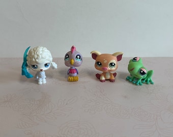 Lot De 3 Animaux LPS Hasbro - 602 603 604 - Littlest Pet Shop - Neuf Sous Blister
