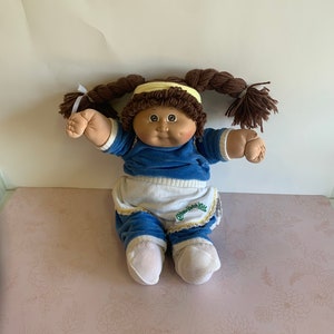 Vintage 80s Cabbage patch kids Brunette Hair Girl, Cabbage Patch Kid CPK, Cabbage patch doll, girl cabbage patch, cabbage patch girl