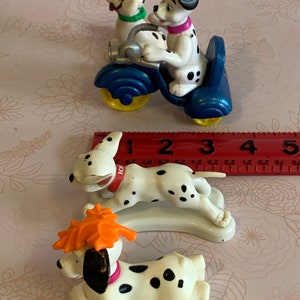 Vintage Disney Dalmation puppies Toy Figures, 101 Dalmation toys, Dalmation dog toy Figures image 7