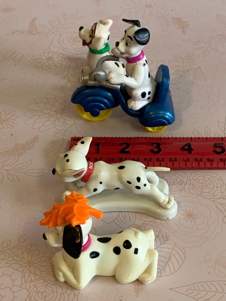 Vintage Disney Dalmation puppies Toy Figures, 101 Dalmation toys, Dalmation dog toy Figures image 7