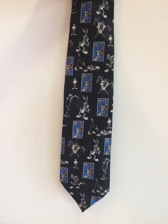Looney Tunes Stamp Collection Tie, Looney Tunes N… - image 1