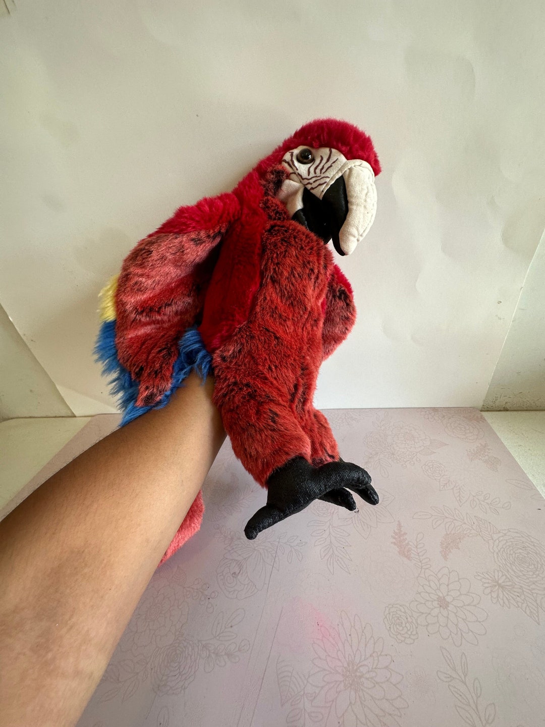 Vintage Folkmanis Hand Puppet Bird Puppet Guacamaya Hand Etsy