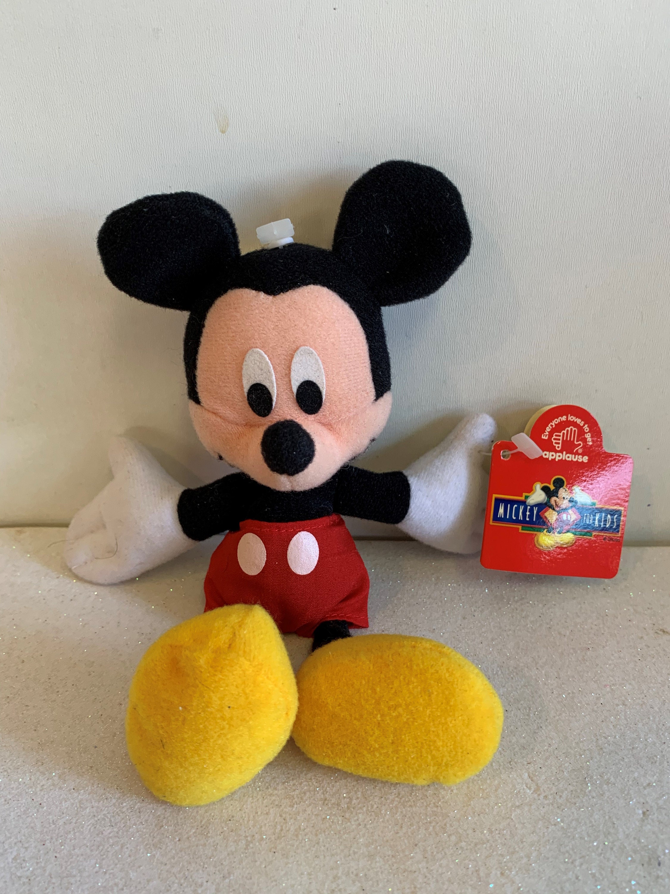 Walt Disney Applause Mickey Mouse Bean Bag Doll Walt Disney - Etsy Ireland