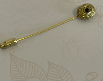 Vintage Stick Pin, Gold tone Stick Pin,  stick Pin