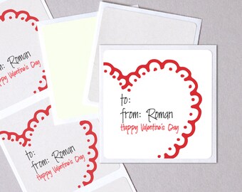 TOSS and CHEER wedding label stickers modern minimalist personalized round square white kraft paper wedding table confetti packets seals