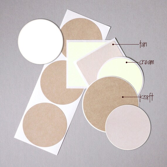 TOSS and CHEER wedding label stickers modern minimalist personalized round square white kraft paper wedding table confetti packets seals