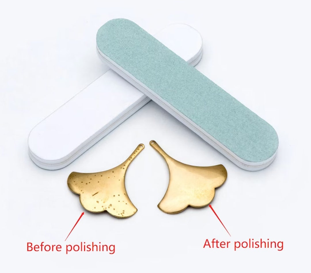 Reusable Jewelry Polishing and Buff Bar Raw Brass and Sterling Silver ...