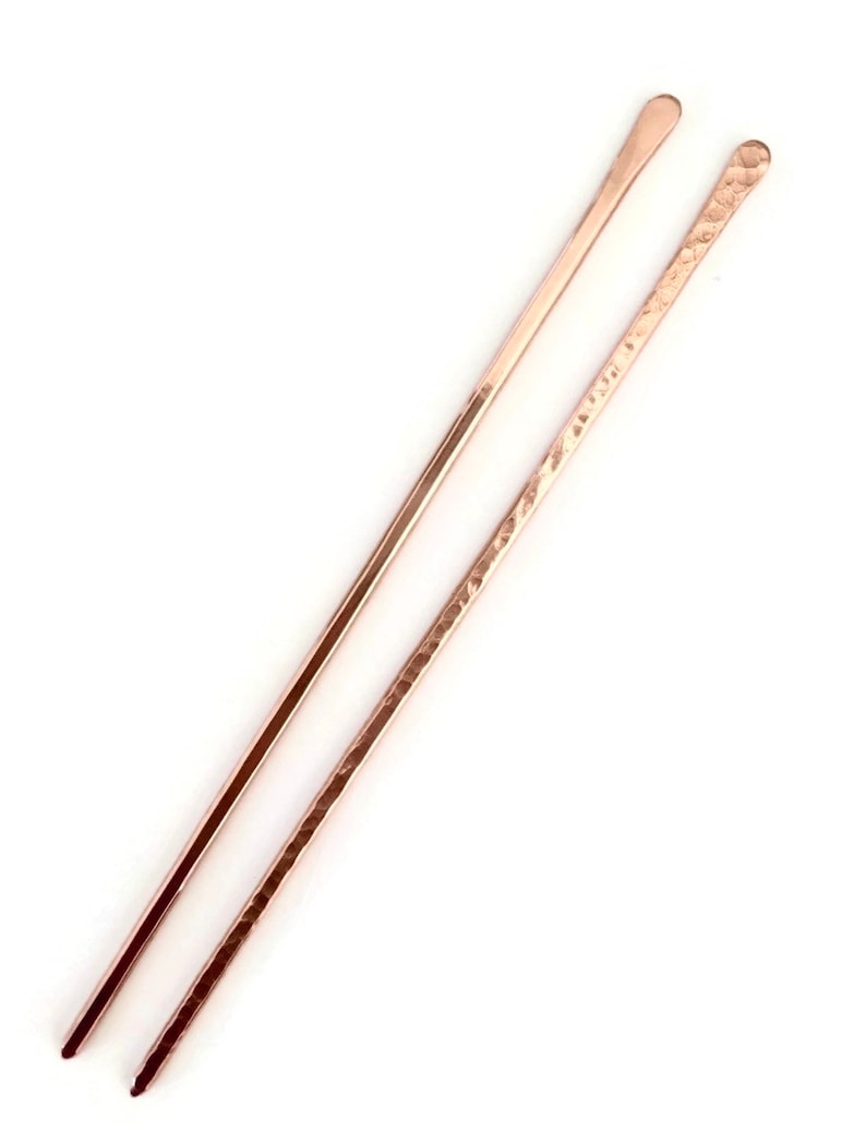 Metal Hair Slide Long Hair Pin Metal Hair Bun Holder 2 Brass Hair Sticks Minimalist Hair Jewellery Gold Hair Pins