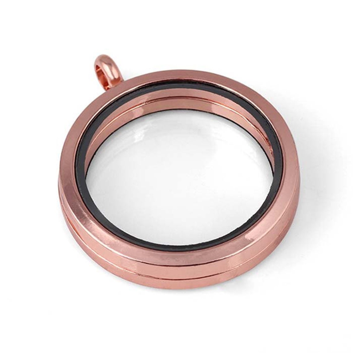 35mm Round Floating Locket Pendant,fashion Magnet Closure Locket ...