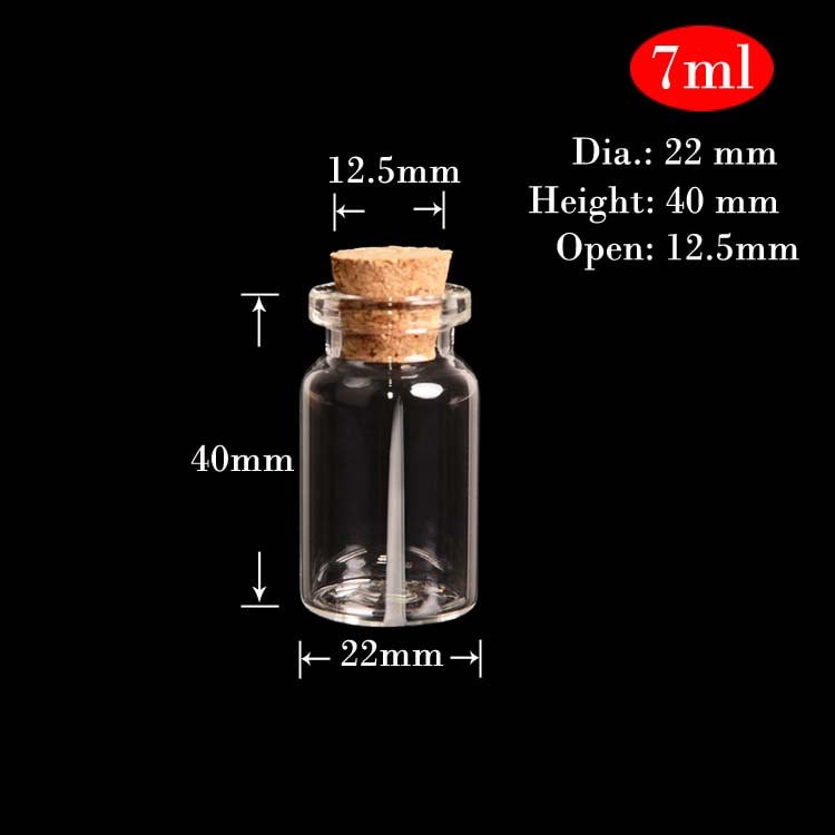 10PCS Diameter 22MM Mini Glass Bottles in Various Etsy