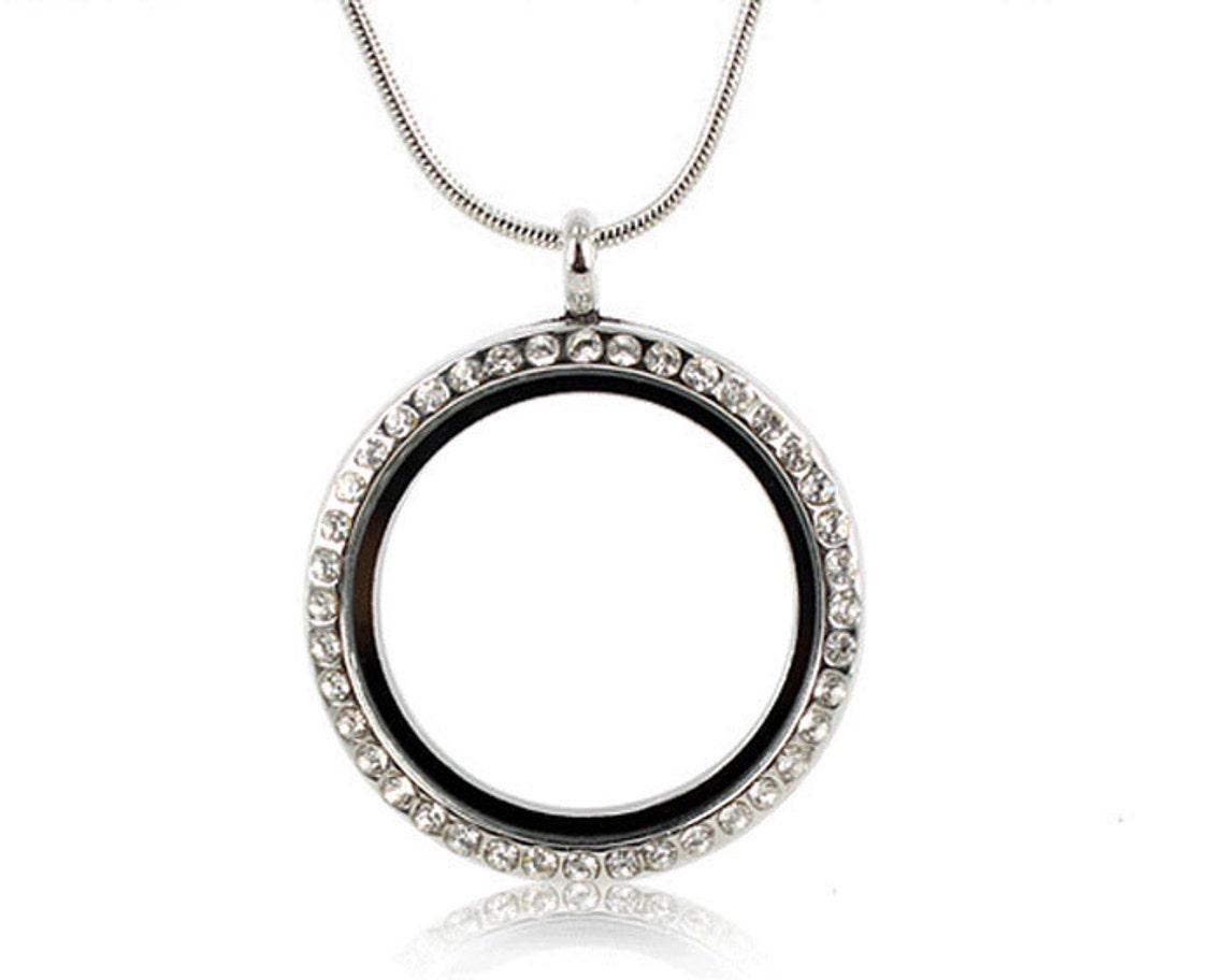 30mm Round Floating Glass Locket floating Locket Pendant With Etsy