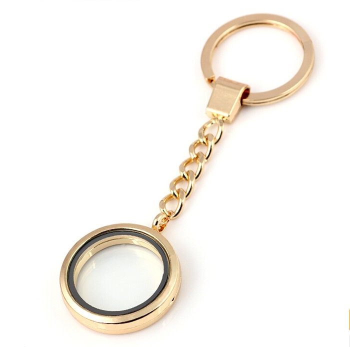 Floating clearance locket keychain