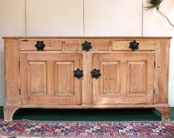 19th Century Country French Pine Sideboard/Buffet