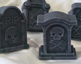 Gravestone Wax Melts rose scented fragrance halloween spooky creepy cemetery