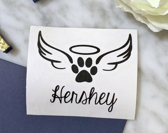 Dog Decal, Dog Memorial Decal, Pet Memorial Decal, In Memory of Decal, In Memory of Dog Decal, Dog Car Decal