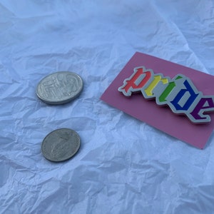 Pride Enamel Gothic Pin image 4