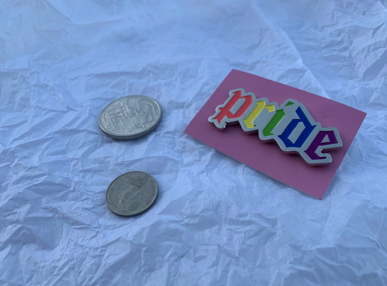 Pride Enamel Gothic Pin image 4