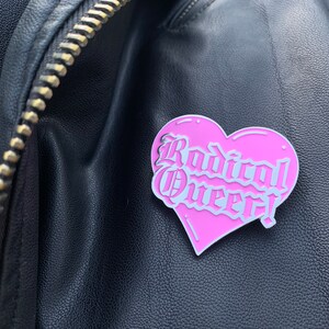 Radical Queer Heart Pin image 2