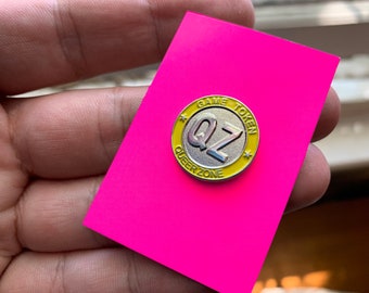 QueerZone Arcade Token Pin