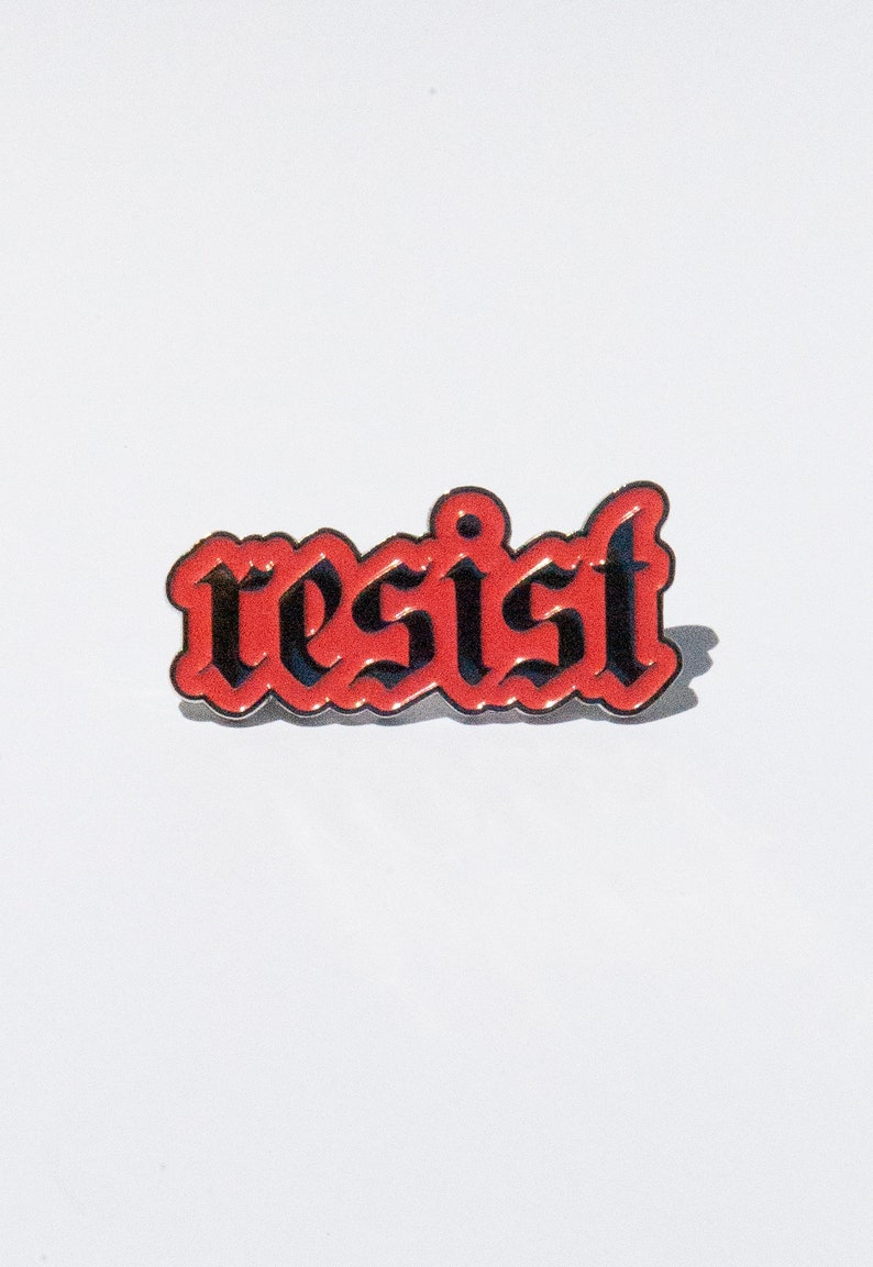 RESIST Enamel Pin image 1