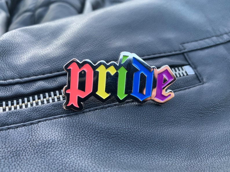 Pride Enamel Gothic Pin image 3