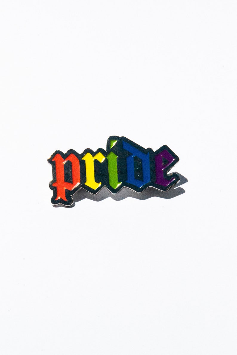 Pride Enamel Gothic Pin image 1