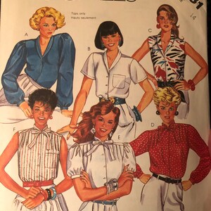 Jaren 1980 McCalls 2231 Missus Blouse