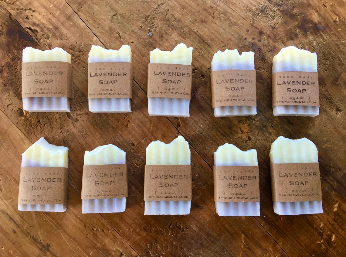 10 MINI Guest Size SOAP BARS Customizable Message Lavender Etsy