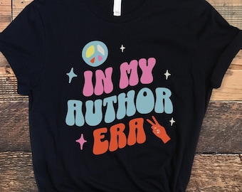 Groovy Retro In My Author Era Regalo divertido para autor Camisa para escritor Regalo divertido para escritor Camiseta para autor Sudadera con capucha para escritor