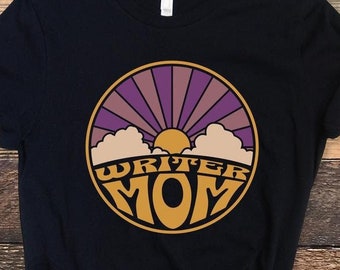 Mamá escritora, camiseta divertida de escritor, camiseta de novelista, regalo para madre y escritora, regalo de autor, camiseta de autor, regalos divertidos de autor, mamá y autora