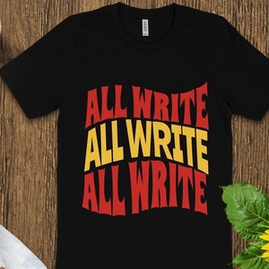 Lustiges Schriftsteller-Geschenk, alle schreiben, Schriftsteller-Shirt, Autor-Geschenke, Schriftsteller-Geschenke, Retro