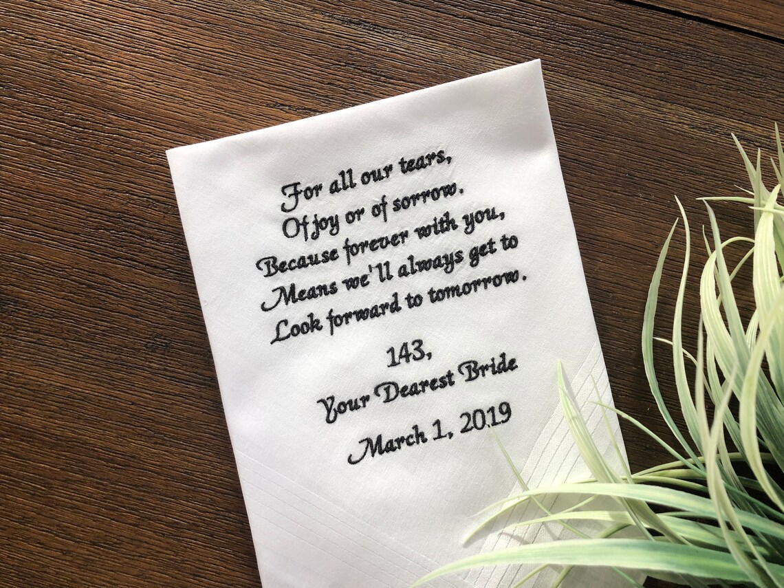 Custom wording Handkerchief