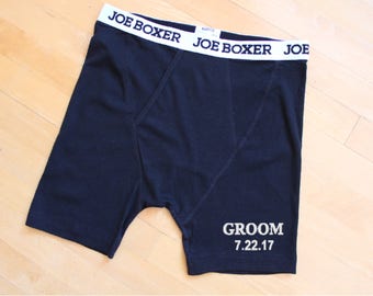 Groom Boxer Briefs, Funny Personalized Gift For Groom, Engagement or Wedding gift for the groom