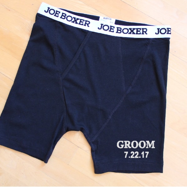 Groom Boxer Briefs, Funny Personalized Gift For Groom, Engagement or Wedding gift for the groom