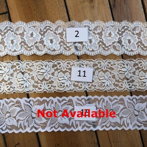 You're Next Wedding Throw Garters, Embroidered Bridal Lace Garters, Bride Bachelorette Gift, Custom Made to Fit Petite to Plus Sizes Bild 3