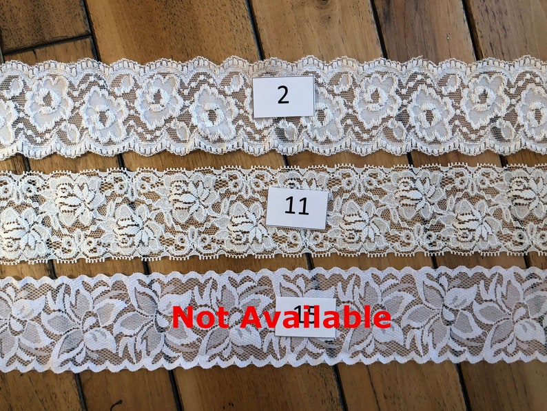 You're Next Wedding Throw Garters, Embroidered Bridal Lace Garters, Bride Bachelorette Gift, Custom Made to Fit Petite to Plus Sizes Bild 3