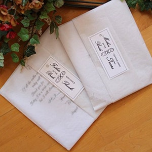 Custom Gift for the Bride from her Best Friend, Personalized Handkerchief for the Bride, Something blue for the bride image 2