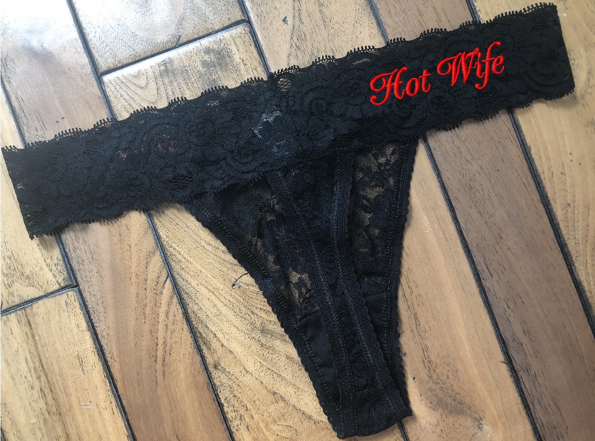 Hot Wife Black Lace Anniversary Undies Valentines Gift