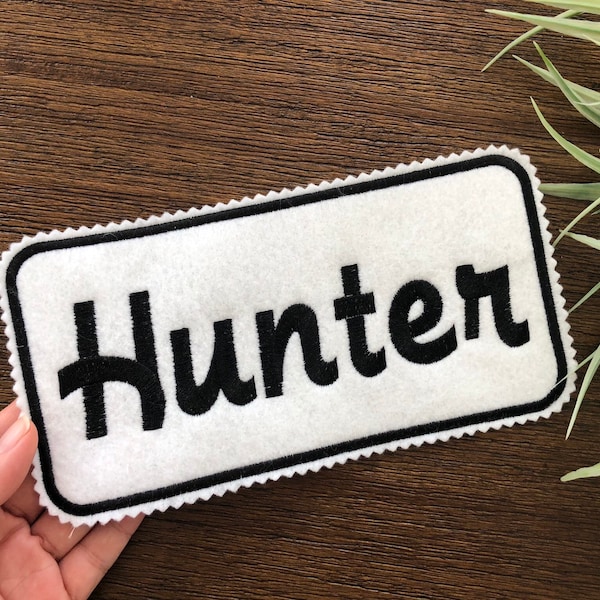 Custom Embroidery Patch Name Backpack Etsy