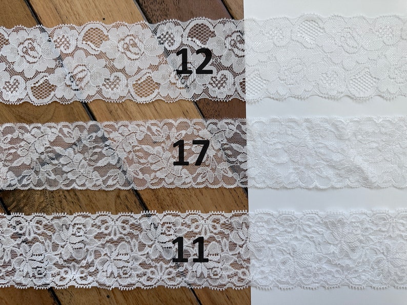 You're Next Wedding Throw Garters, Embroidered Bridal Lace Garters, Bride Bachelorette Gift, Custom Made to Fit Petite to Plus Sizes Bild 8