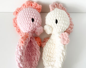 Sirena Seahorse Crochet Pattern, Ocean animal, mermaid, snuggle toy, Snuggler, Lovey