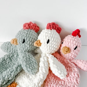 Hazel Hen Crochet Pattern, Crochet chicken , Rooster, snuggle toy, Snuggler, Lovey, farm animal, spring, pet image 4