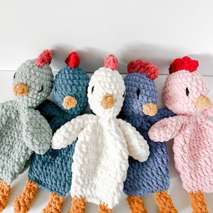 Hazel Hen Crochet Pattern, Crochet chicken , Rooster, snuggle toy, Snuggler, Lovey, farm animal, spring, pet image 3