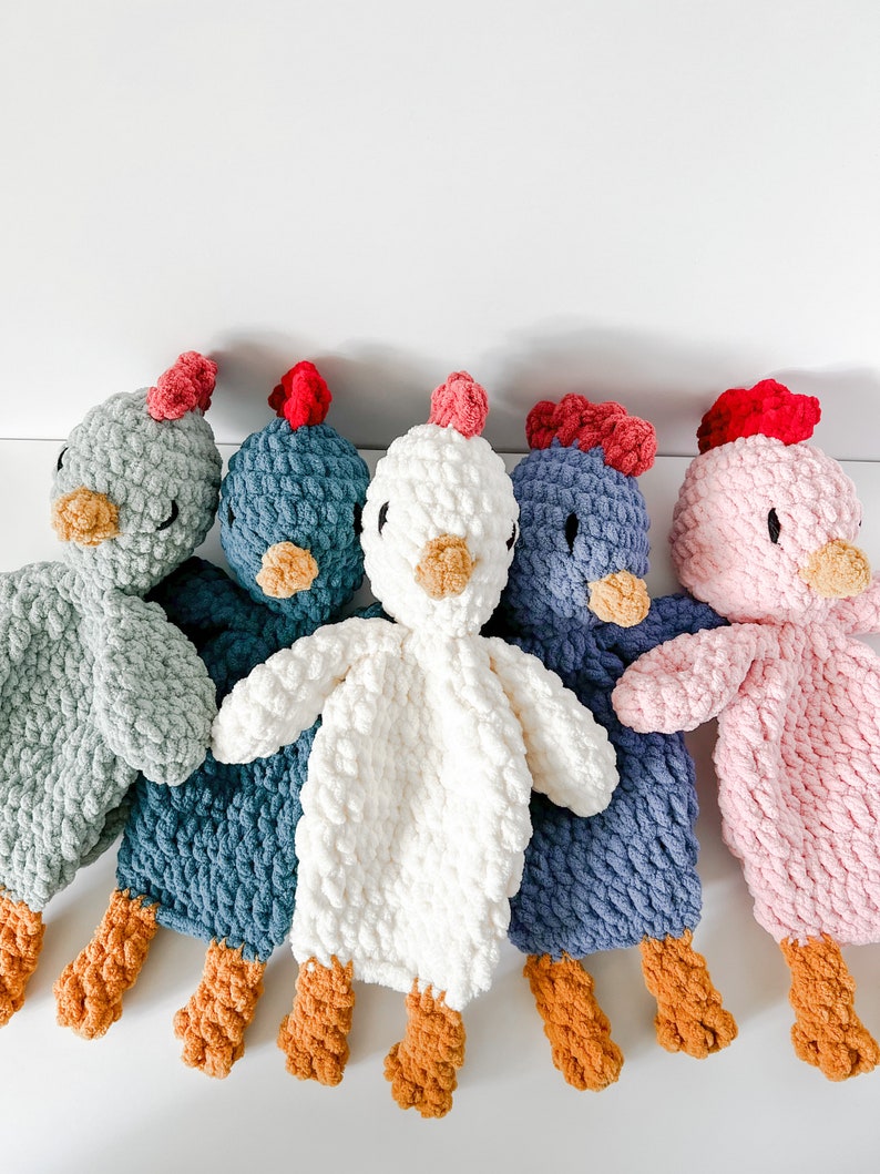 Hazel Hen Crochet Pattern, Crochet chicken , Rooster, snuggle toy, Snuggler, Lovey, farm animal, spring, pet image 3