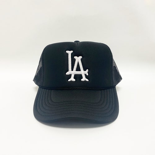 LA Bones Trucker Hat Los Angeles Baseball Hat Cap LA Snapback - Etsy
