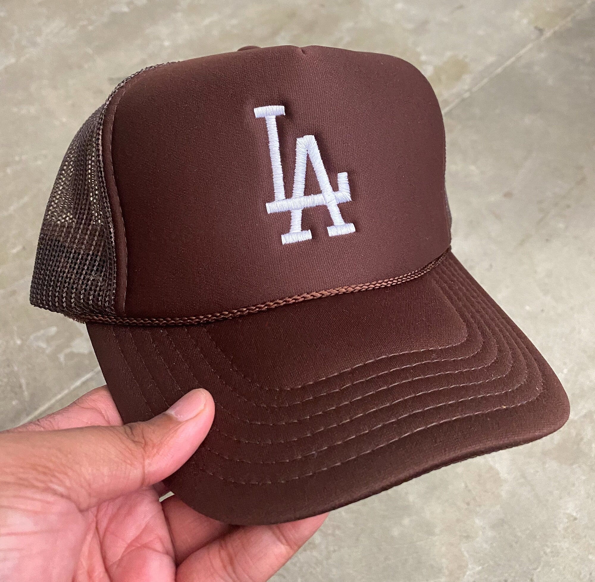 LA Trucker Hat Los Angeles Baseball Hat Cap OG Etsy