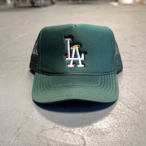 LA Trucker Hat Los Angeles Baseball Hat Cap Hearts - Etsy