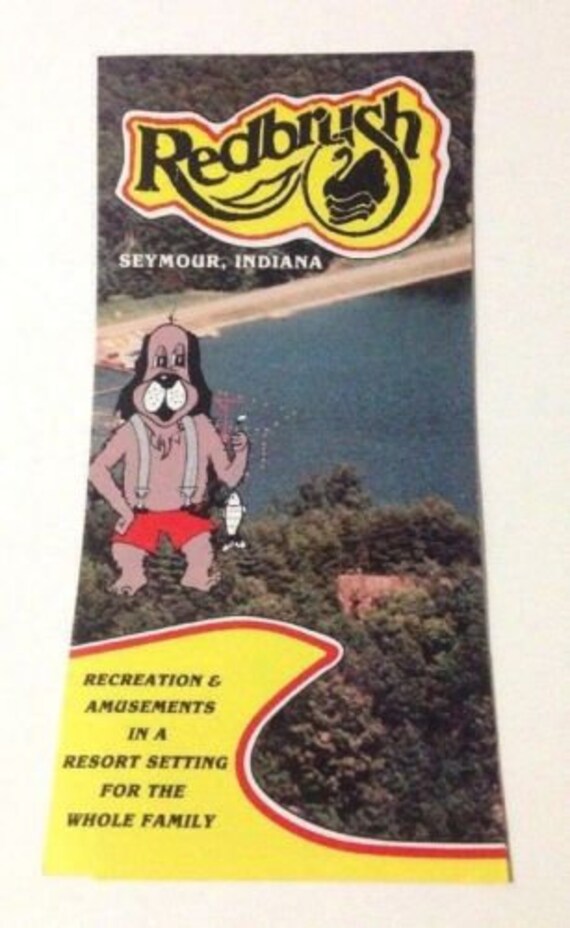 Redbrush Park Seymour Indiana Brochure 1980s Amusement Park | Etsy