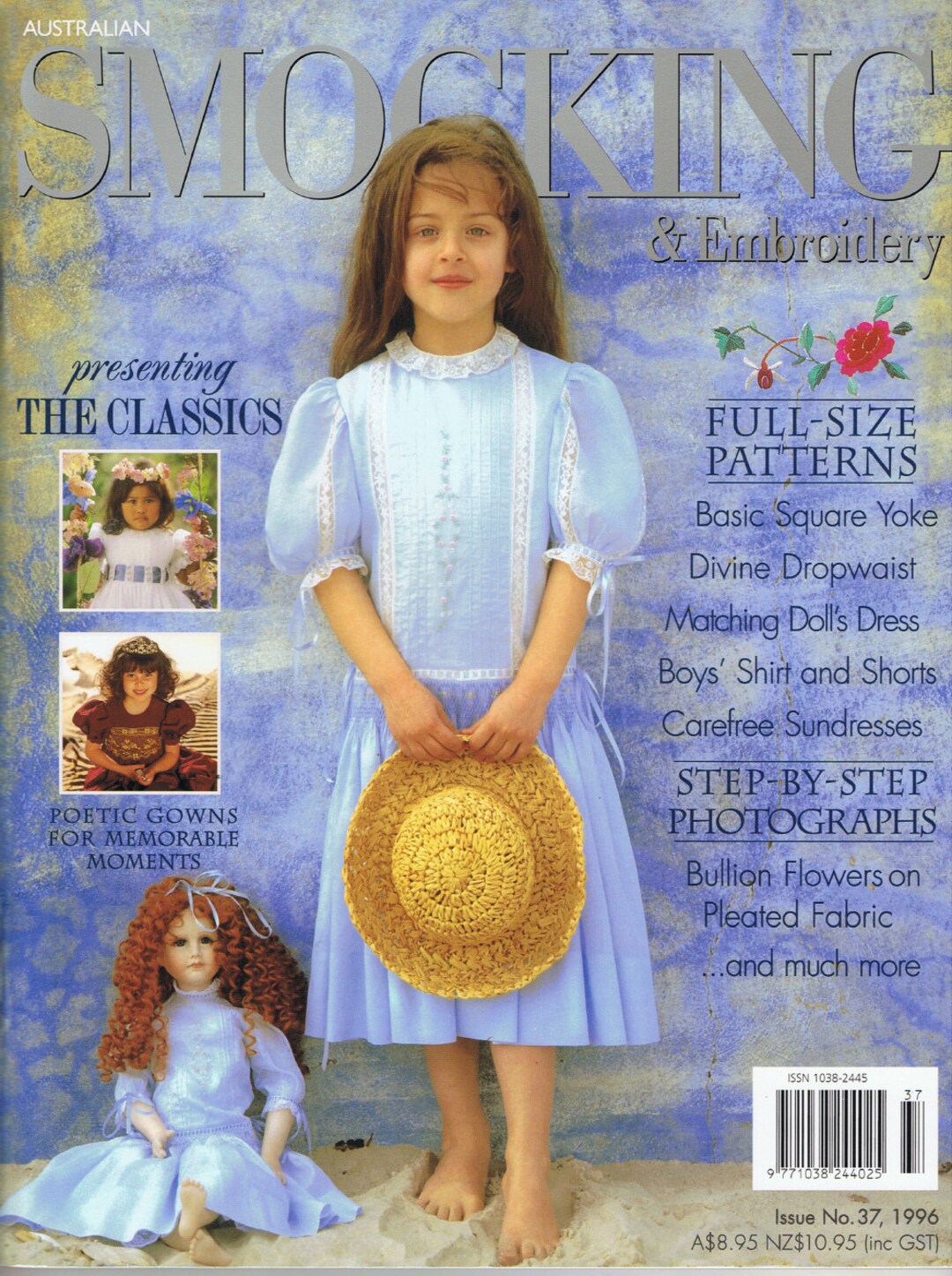 Australian Smocking & Embroidery Magazine Issue 37 Pattern Sheets Still